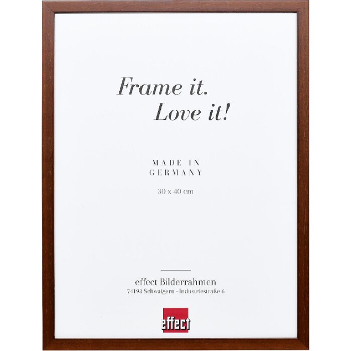 Effect Holzrahmen Profil Top S braun 25x70 cm Museumsglas