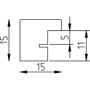 Фоторамка Effect Profil Top S красная 28x35 см с музеем стеклом