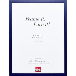 Effect Holzrahmen Profil Top S blau 30x40 cm Museumsglas
