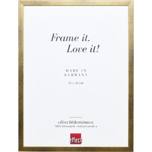 Effect Holzrahmen Profil Top S gold 40x50 cm Museumsglas