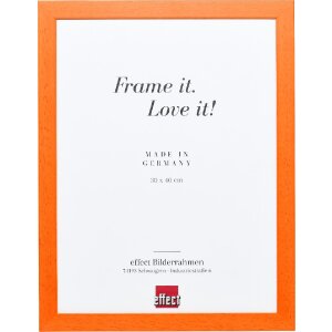 Effect Holzrahmen Profil Top Pro orange 20x28 cm Museumsglas
