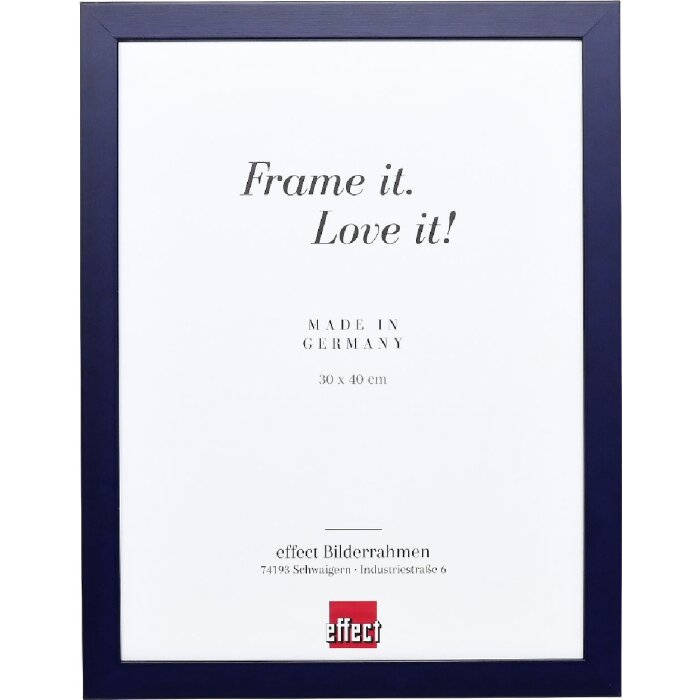 Effect Holzrahmen Profil Top Pro blau 29,7x42 cm Museumsglas
