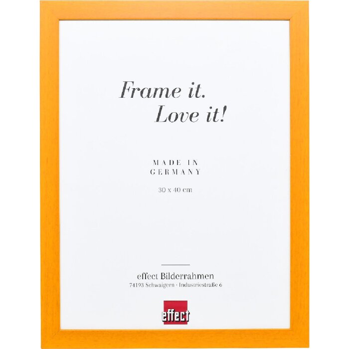 Effect Holzrahmen Profil Top Pro hellbraun 35x100 cm Museumsglas