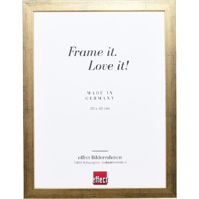 Effect Holzrahmen Profil Top Pro gold 45x60 cm Museumsglas