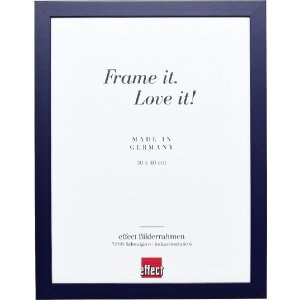 Effect Holzrahmen Profil Top Pro blau 45x60 cm Museumsglas