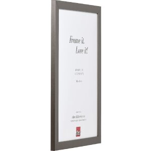 Effect Holzrahmen Profil Top Pro platin 50x60 cm Museumsglas