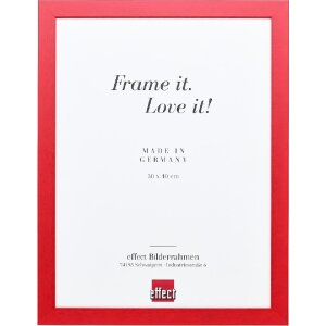 Effect Holzrahmen Profil Top Pro rot 50x65 cm Museumsglas