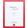 Effect Holzrahmen Profil Top Pro rot 14,8x21 cm Museumsglas