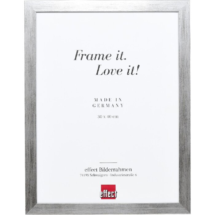 Effect Holzrahmen Profil Top Pro silber 61x91,5 cm Museumsglas