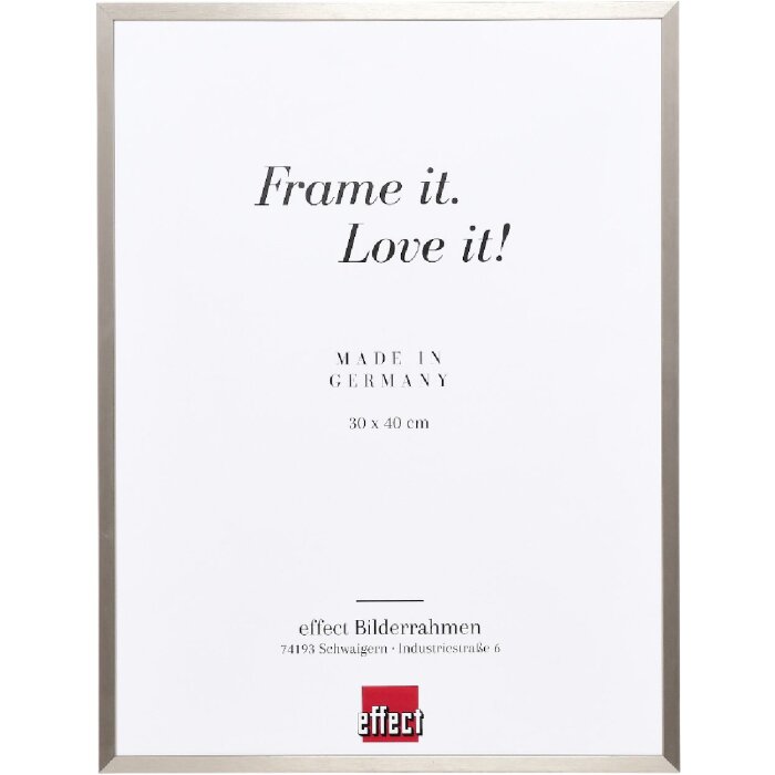 Фоторамка Effect A1, серая, музеевское стекло, 25x70 см