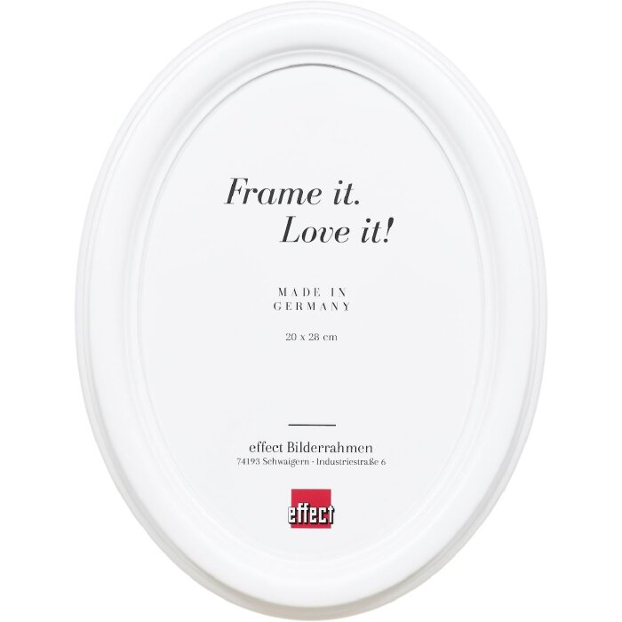 Фоторамка Effect овальная HB 9x12 см, белая