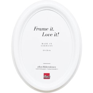 Овальная фоторамка Effect HB 15x15 см белая