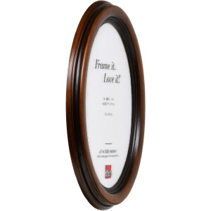 Овальная фоторамка Effect HB 15x15 см, орехово-коричневая