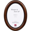Овальная фоторамка Effect HB 20x25 см, ореховый цвет
