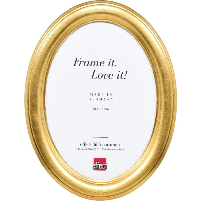 Овальная фоторамка Effect золото 20x28 см