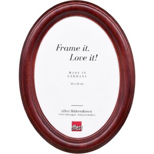 Овальная фоторамка Effect HB 28x35 см, махагон