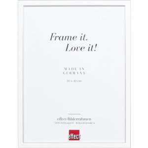 Effect Massivholz Bilderrahmen Profil 39 Silber Sonderformate und Glasarten