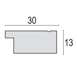 ZEP Polysterol Bilderrahmen Ischia grau 15x20 Zentimeter