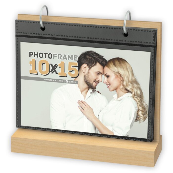 ZEP Holz-Fotokalender Leinster 12 Fotos 10x15 cm Querformat