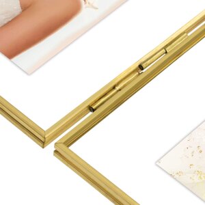 ZEP Metall-Doppelrahmen Bruxelles gold 2 Fotos 10x15 cm 32,5x20 cm