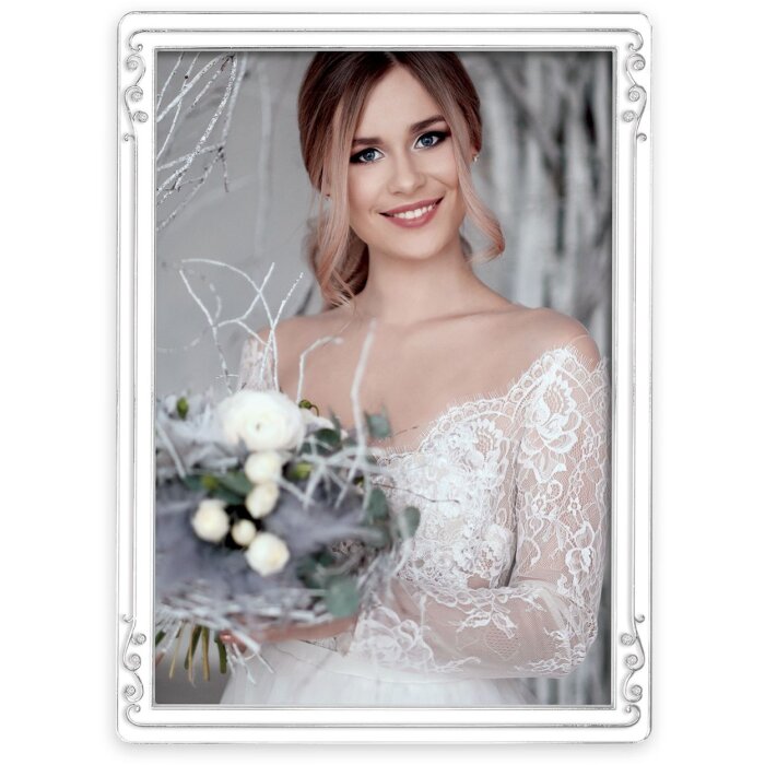 ZEP Metall-Portraitrahmen Mozart 20x25 cm silber