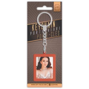 ZEP Foto-Schlüsselanhänger Metall rot für 2 Fotos 3,5x4,5 cm