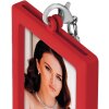 ZEP Foto-Schlüsselanhänger Metall rot für 2 Fotos 3,5x4,5 cm