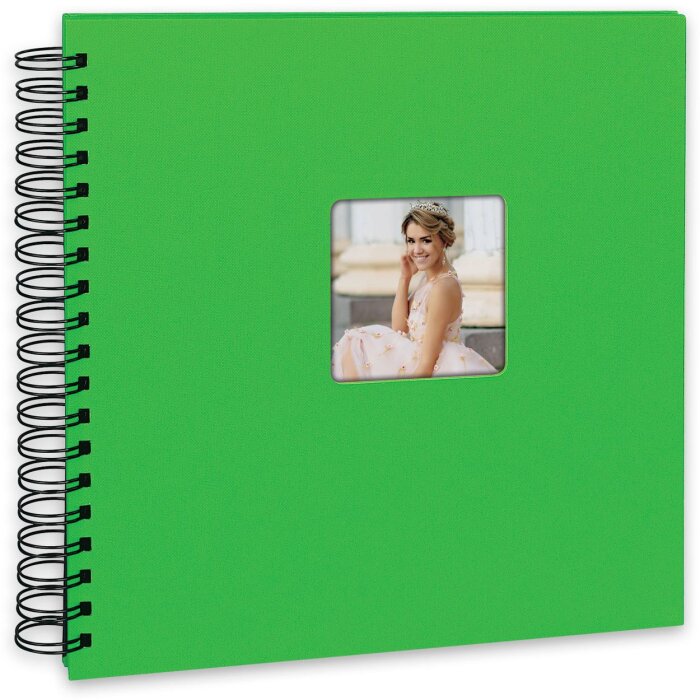 ZEP Spiralalbum Misty grün 25x25 cm 50 schwarze Seiten