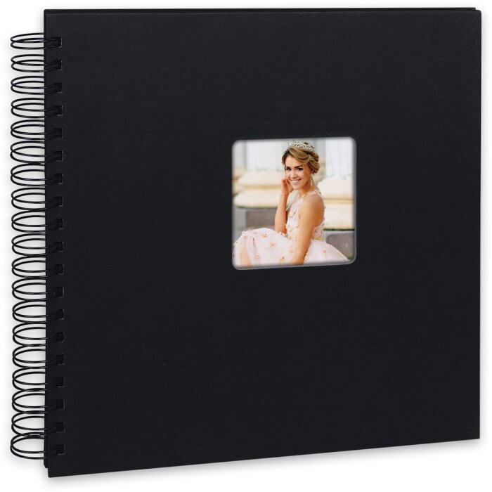 ZEP Spiralalbum Misty schwarz 25x25 cm 50 schwarze Seiten