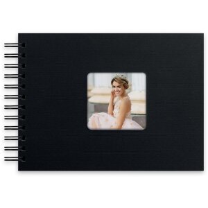 ZEP Spiralalbum Misty schwarz 21x16 cm 50 schwarze Seiten
