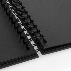 ZEP Spiralalbum Misty schwarz 21x16 cm 50 schwarze Seiten