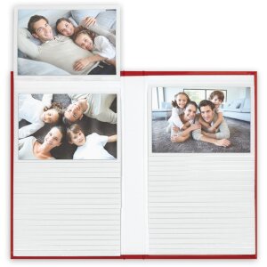 ZEP Flipalbum XF468 Red для 80 фотографий 10x15 см обложка с художественной печатью