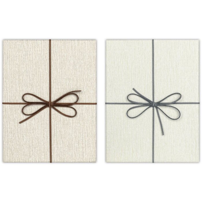 Подарочная коробка ZEP коричневая/серая 6 размеров 34x34x4,5 см Elegance