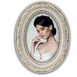 ZEP Barock-Fotorahmen Neuchatel oval 10x15 cm oder 13x18 cm Polyharz