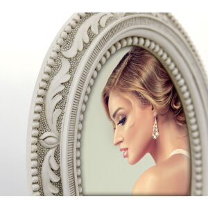 ZEP Barock-Fotorahmen Neuchatel oval 10x15 cm oder 13x18 cm Polyharz