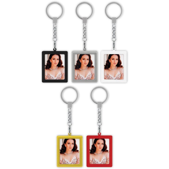 ZEP фото брелок металлический 2 фото 3,5x4,5 см