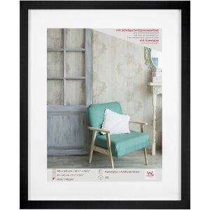 Walther Holzrahmen Stockholm schwarz 40x50 cm mit...