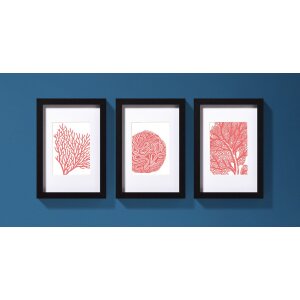 Walther Holzrahmen Stockholm 3D Trikotrahmen schwarz 60x90 cm Kunstglas