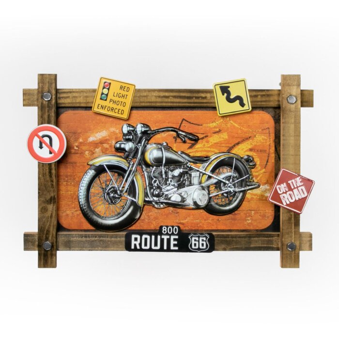 ZEP Metall Wanddekoration GRANTS 59x40x4 cm Motorrad