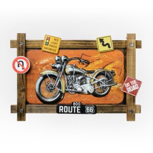 ZEP Metall Wanddekoration GRANTS 59x40x4 cm Motorrad