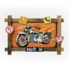 ZEP Metall Wanddekoration GRANTS 59x40x4 cm Motorrad