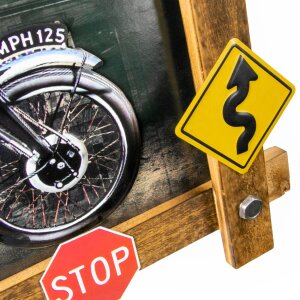 ZEP Wand-Dekoration GALLUP 59x40x4 cm Motorrad