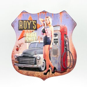 ZEP Blechschild LAMAR 42,5x40x0,5 cm Roys Motel