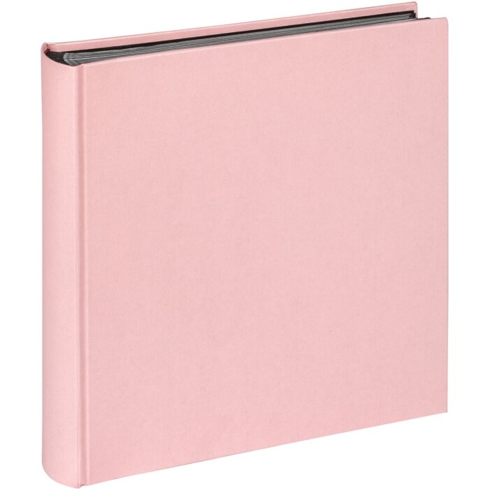 Walther Fotoalbum Fun rosa 30x30 cm 100 schwarze Seiten Pergamin CD Archiv