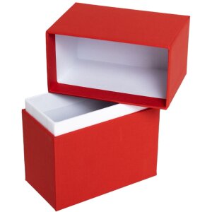 Фотобокс HNFD Parda 300 фотографий 10x15 см томат 11x5.5x16 см бумажная обложка