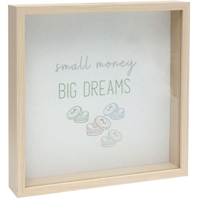 Деревянная шкатулка для денег Deknudt S68VD1 натуральная 18x18 см