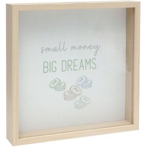 Deknudt Holz-Spardose S68VD1 natur 18x18 cm