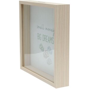 Deknudt Holz-Spardose S68VD1 natur 18x18 cm