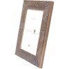 Deknudt Holz-Fotorahmen Blumendruck S68VH braun 10x15 cm