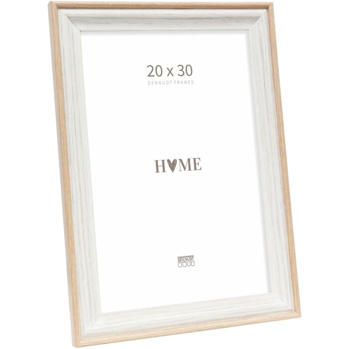 Deknudt Holzrahmen S68VG1 weiß-natur 20x30 cm
